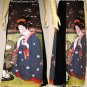 Japanese Ukiyoe Art Print Shirt Singlet TANK TOP Misses S Small GEISHA with TEA