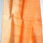 Thai Handcrafted Pure Silk Fabric Scarf Half and Half ORANGE New!