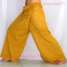Thai PLUS SIZE Cotton Drill Fisherman Pants XXXL AMBER Stripe Casual Asian Yoga Trousers