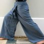 Thai PLUS SIZE Cotton Drill Fisherman Pants XXXL AMBER Stripe Casual Asian Yoga Trousers