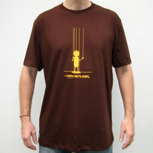 I KNOW YOU'RE THERE Cisse T-Shirt Asian XXL Brown BNWT!