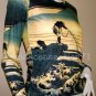 FISHERMAN Ukiyoe Japanese Art Print Long Sleeve T Shirt Misses S