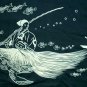 URASHIMA TARO Japanese Tale RONIN Japan T-shirt XL Extra Large Blue Black