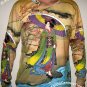 UTAMARO Ukiyoe Japan Geisha LONG SLEEVE Fine Art Print T-Shirt Misses M