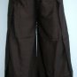Thai Wrap Pants FREESIZE Rayon DARK BROWN Yoga Trousers