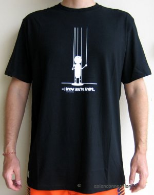 I KNOW YOU'RE THERE Cisse T-Shirt Asian XL Black BNWT!
