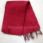 Thai Silk Fabric Scarf Shawl Large BURGUNDY RED Textile Direct from Thailand