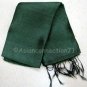 Thai Silk Fabric Scarf Shawl Large Dark Emerald Green Direct From Thailand