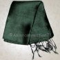 Thai Silk Fabric Scarf Shawl Large Dark Emerald Green Direct From Thailand