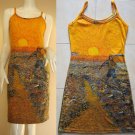 Van Gogh SEMINATORE COL SOLE Art Print Dress Misses Size M 8-10