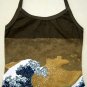 GIANT WAVE Hokusai Japanese UKIYOE Cap Sleeve Japan Art T Shirt Misses M Medium