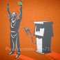GASOLINE STAND Oil Robbery STICK UP T-shirt Brown M Medium