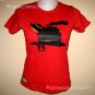 SORRY UFO Crash CISSE Cap Sleeve T-shirt Misses S Small Red