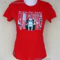 BEER FOR BRAIN Cap Sleeve Cisse Party Disco Rave T-shirt Misses S Small Red