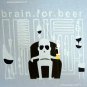 BEER FOR BRAIN Cap Sleeve Cisse Party Disco Rave T-shirt Misses S Small Red