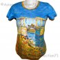 ARLES BRIDGE Van Gogh Short Sleeve Art Print PN T Shirt Misses Size XL