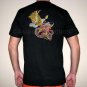 EAGLE & DRAGON Japanese EMBROIDERED T-Shirt Asian M Blk