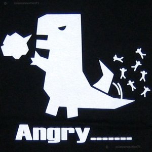 ANGRY Monster Cute New Cisse Cap Slv T-shirt Miss S NWT