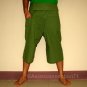 3 Pair Thai Cotton Yoga Fisherman Capri SHORT Pants FREESIZE