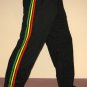 Roots RASTA PINSTRIPE New Retro REGGAE Track Pants S