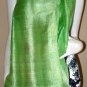 Thai Pure Silk Hand Crafted Fabric Scarf SPRING GREEN Shawl Direct from Thailand