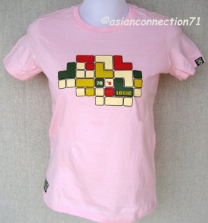 70's LOGIC Cute New CISSE Cap Sleeve T-shirt S Pink NWT