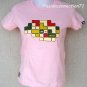 70's LOGIC Cute New CISSE Cap Sleeve T-shirt S Pink NWT