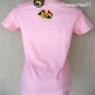70's LOGIC Cute New CISSE Cap Sleeve T-shirt S Pink NWT