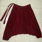 Thai Hmong Hilltribe Pants FREESIZE Rayon Burgundy New!