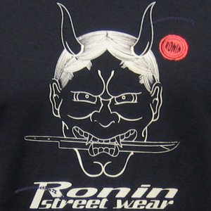 ONI Devil RONIN STREET WEAR Japan T-Shirt M Black BNWT!