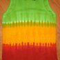 JAMAICA HERB Sexy New Rasta Tie Dye REGGAE Tank Top S
