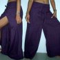 Thai Cotton Drill Wrap Yoga Pants FREESIZE Green Stripe