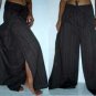 Thai Cotton Drill Wrap Yoga Pants FREESIZE Green Stripe
