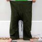 Thai Fisherman Yoga Pants 280 gram DARK GREEN Cotton FREESIZE