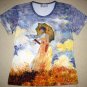 WOMAN with PARASOL Claude MONET Art Print Messenger Bag Purse Tote SMALL