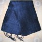 Thai Handmade Pure Silk Fabric Scarf Shawl Dark NAVY BLUE from Thailand