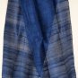 Thai Handmade Pure Silk Fabric Scarf Shawl Dark NAVY BLUE from Thailand