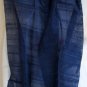 Thai Handmade Pure Silk Fabric Scarf Shawl Dark NAVY BLUE from Thailand