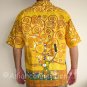 TREE OF LIFE Gustav Klimt Fine Art Print Casual Hawaiian Cut Cotton Dress Shirt L Large