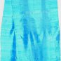 Thai Pure Silk Fabric Scarf New Hand Crafted SKY BLUE