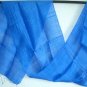 Thai Handcrafted ROYAL BLUE New Raw Silk Fabric Scarf