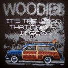WOODIES Hawaiian Priere Surf T-shirt M Medium Brown