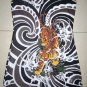 Japanese TIGER IREZUMI Tattoo Art Print Dress Misses Size M Medium 8-10