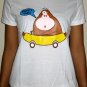 HAPPY TIME Banana Monkey CISSE Disco Party Rave T-Shirt Misses S Small
