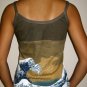 GIANT WAVE Japan Hokusai Ukiyoe Art Print Shirt Singlet TANK TOP Misses S Small