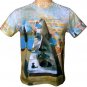 Salvador Dali PYRAMID of FORTUNE Fine Art Print T Shirt Mens Short Sleeve M Medium