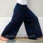 Thai XXXL Plus Size Cotton Fisherman Yoga Pants SOLID BLUE