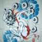MODERN RAIJIN Japan Thunder God RONIN T-Shirt S Cream