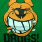 DRUGS So Tasty And Good North Dragon Japan T-Shirt M Medium Green