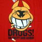 DRUGS So Tasty And Good North Dragon Japan T-Shirt M Medium Green